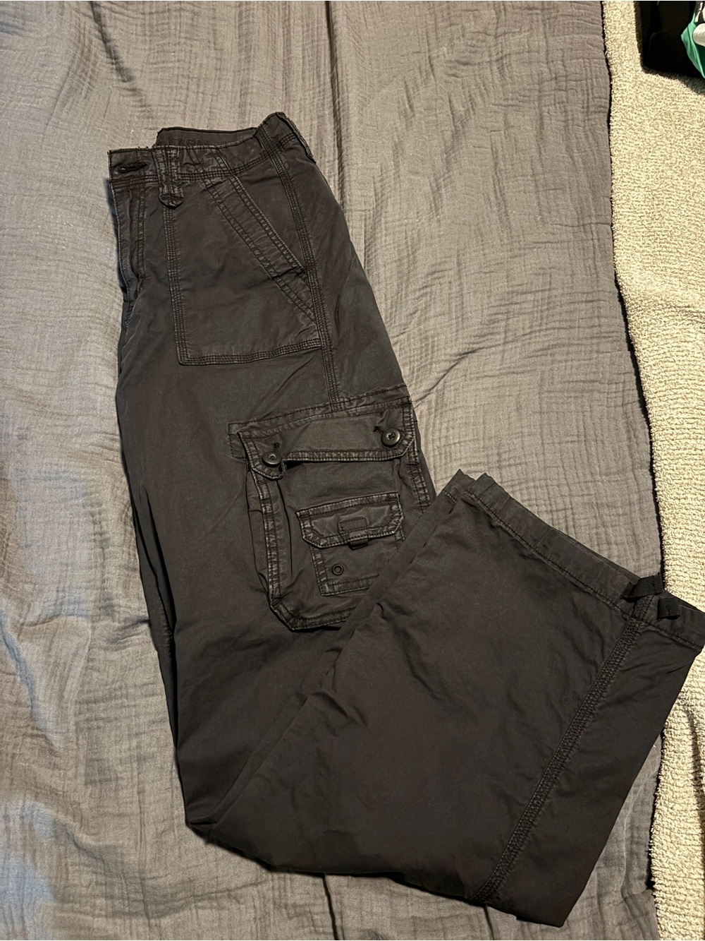 American Eagle Outfitters Black Cargo Jogger Pants